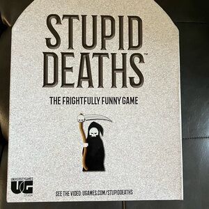 Stupid Deaths Board Game - Black and Gray